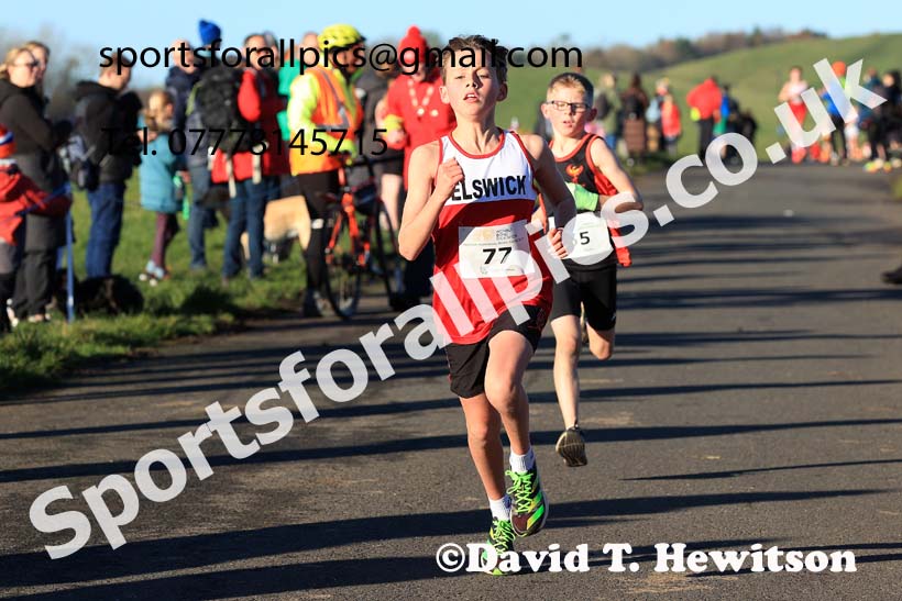 Boys and Girls under-13s 2023 Heaton Memorial 10k Road Race, Newcastle Town Moor, Newcastle.  Photo: David T. Hewitson/Sports for All Pics